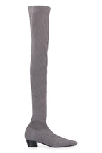Load image into Gallery viewer, Colette stretch suede over the knee boots
