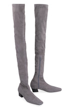 Load image into Gallery viewer, Colette stretch suede over the knee boots
