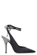 Load image into Gallery viewer, Satin Venus slingback pumps
