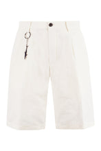 Load image into Gallery viewer, Cotton and linen bermuda-shorts
