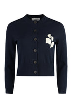 Load image into Gallery viewer, Newton logo detail cotton cardigan
