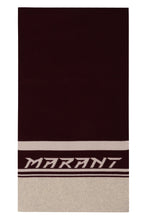 Load image into Gallery viewer, Wool blend scarf with logo intarsia
