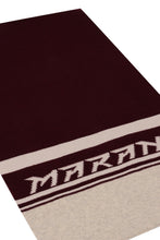 Load image into Gallery viewer, Wool blend scarf with logo intarsia
