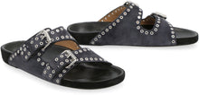 Load image into Gallery viewer, Lennyo leather slides with buckle
