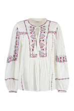 Load image into Gallery viewer, Embroidered cotton blouse
