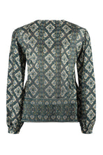 Load image into Gallery viewer, Moeni printed silk blouse
