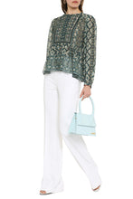 Load image into Gallery viewer, Moeni printed silk blouse
