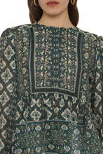 Load image into Gallery viewer, Moeni printed silk blouse

