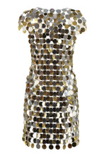 Load image into Gallery viewer, Metallic sequin mini-dress

