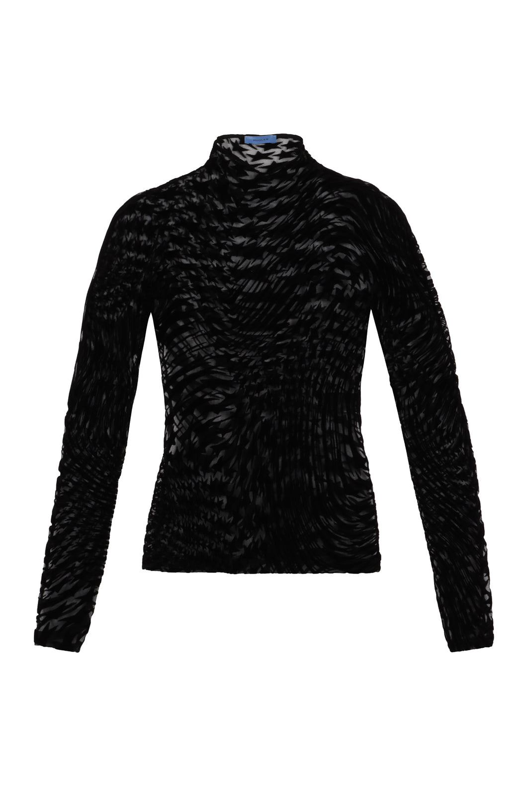 Printed long-sleeve top
