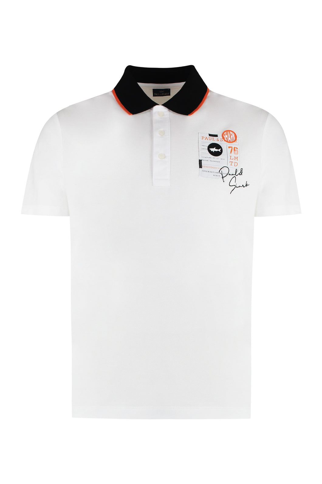 Short sleeve cotton polo shirt