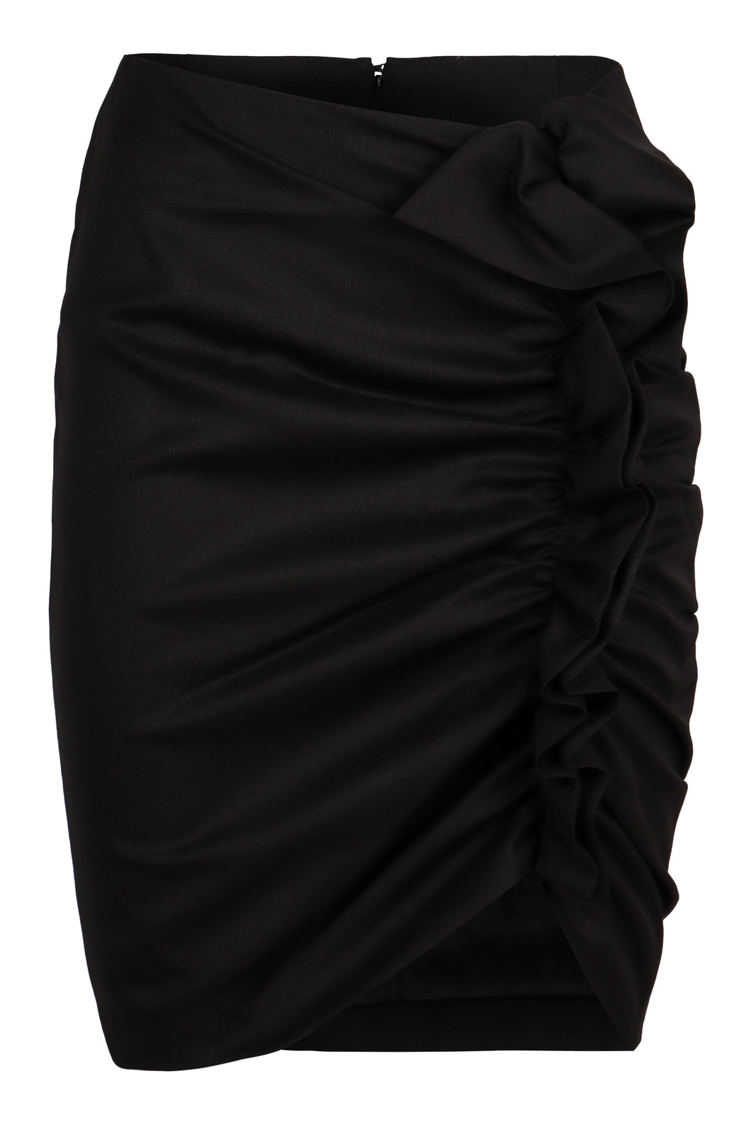 Wool mini skirt