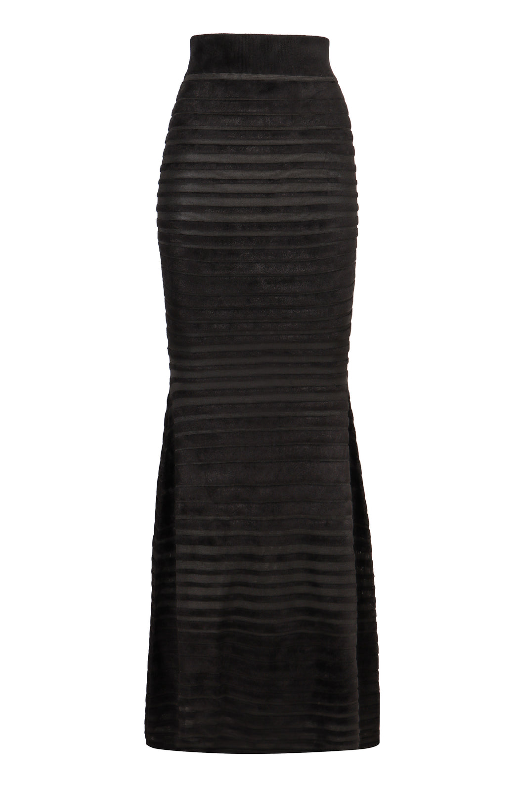Flared knit skirt
