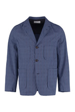Load image into Gallery viewer, Three-button single-breast checked jacket
