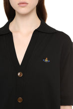 Load image into Gallery viewer, Logo detail cotton cardigan
