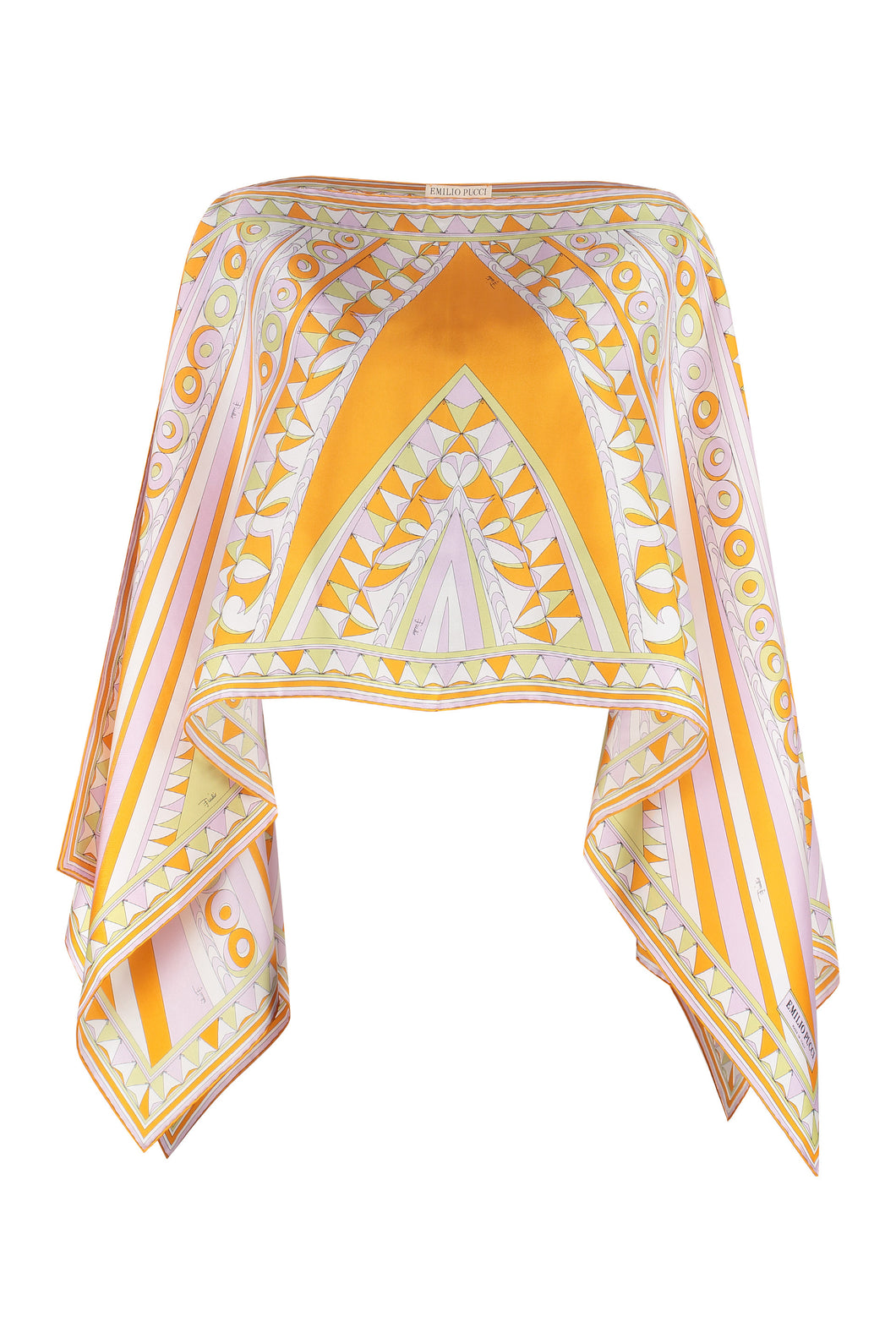 Printed silk blouse