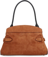 Load image into Gallery viewer, La traduzione del testo "The Suede Dakota Satchel" dall'inglese (EN) all'italiano (IT) è: "La borsa Dakota in camoscio".
