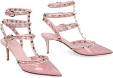Load image into Gallery viewer, Rockstud leather pointy-toe slingback
