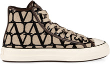 Load image into Gallery viewer, Valentino Garavani - Totaloop high-top fabric sneakers
