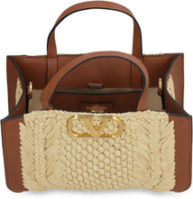 Load image into Gallery viewer, Valentino Garavani - Vlog Signature raffia handbag
