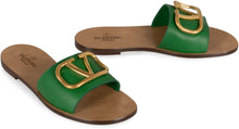 Load image into Gallery viewer, Valentino Garavani - Leather slides with logo
