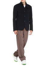 Load image into Gallery viewer, Quilted single-breasted wool jacket
