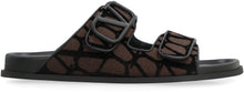 Load image into Gallery viewer, Valentino Garavani - Vlogo leather and fabric slides
