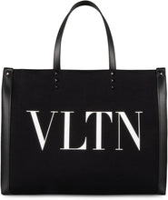 Load image into Gallery viewer, Valentino Garavani - Canvas and leather shopping bag
