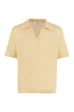 Load image into Gallery viewer, Ribbed knit polo shirt
