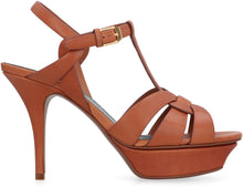 Load image into Gallery viewer, Tribute heeled leather sandals
