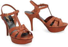 Load image into Gallery viewer, Tribute heeled leather sandals
