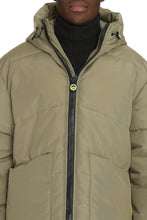 Load image into Gallery viewer, Hooded full-zip down jacket
