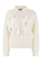 Load image into Gallery viewer, Frilled wool-blend sweater
