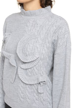 Load image into Gallery viewer, Frilled wool-blend sweater
