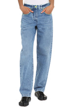 Load image into Gallery viewer, High-waist wide-leg jeans
