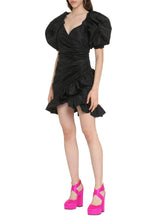 Load image into Gallery viewer, Puffed sleeve dress
