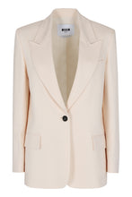 Load image into Gallery viewer, Single-breasted viscose blazer
