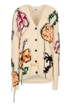 Load image into Gallery viewer, Intarsia details cotton cardigan
