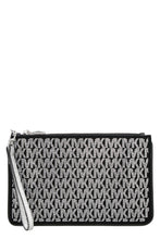 Load image into Gallery viewer, Jet Set suede envelope with logo

