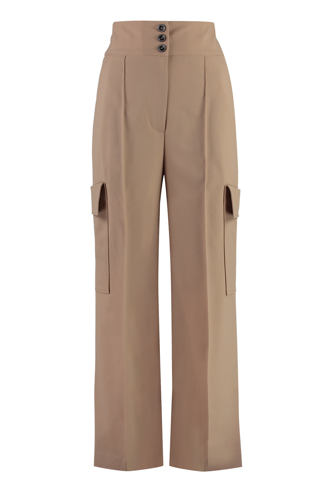 Wool cargo trousers
