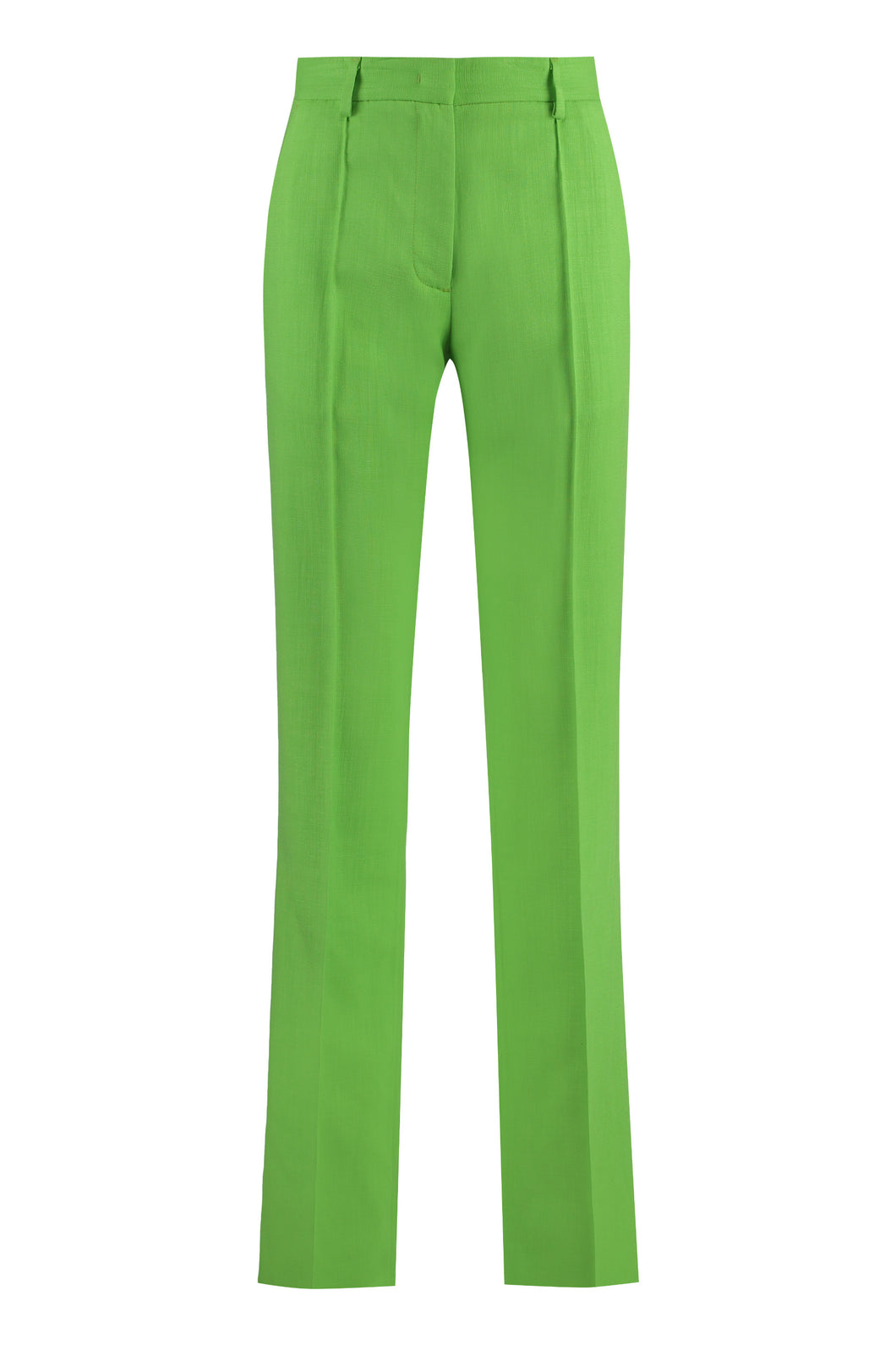 Flared viscose trousers