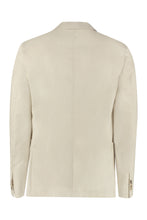 Load image into Gallery viewer, Cotton single-breasted blazer
