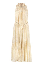 Load image into Gallery viewer, Belted silk midi-dress

