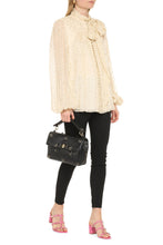 Load image into Gallery viewer, Polka-dot silk blouse
