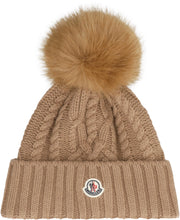 Load image into Gallery viewer, Knitted beanie with pom-pom
