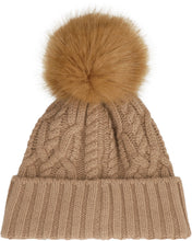 Load image into Gallery viewer, Knitted beanie with pom-pom
