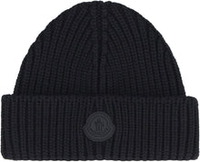 Load image into Gallery viewer, Ribbed knit wool beanie hat
