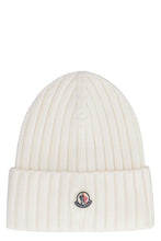 Load image into Gallery viewer, Ribbed knit wool beanie hat
