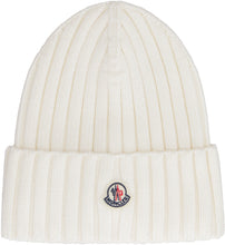 Load image into Gallery viewer, Ribbed knit wool beanie hat
