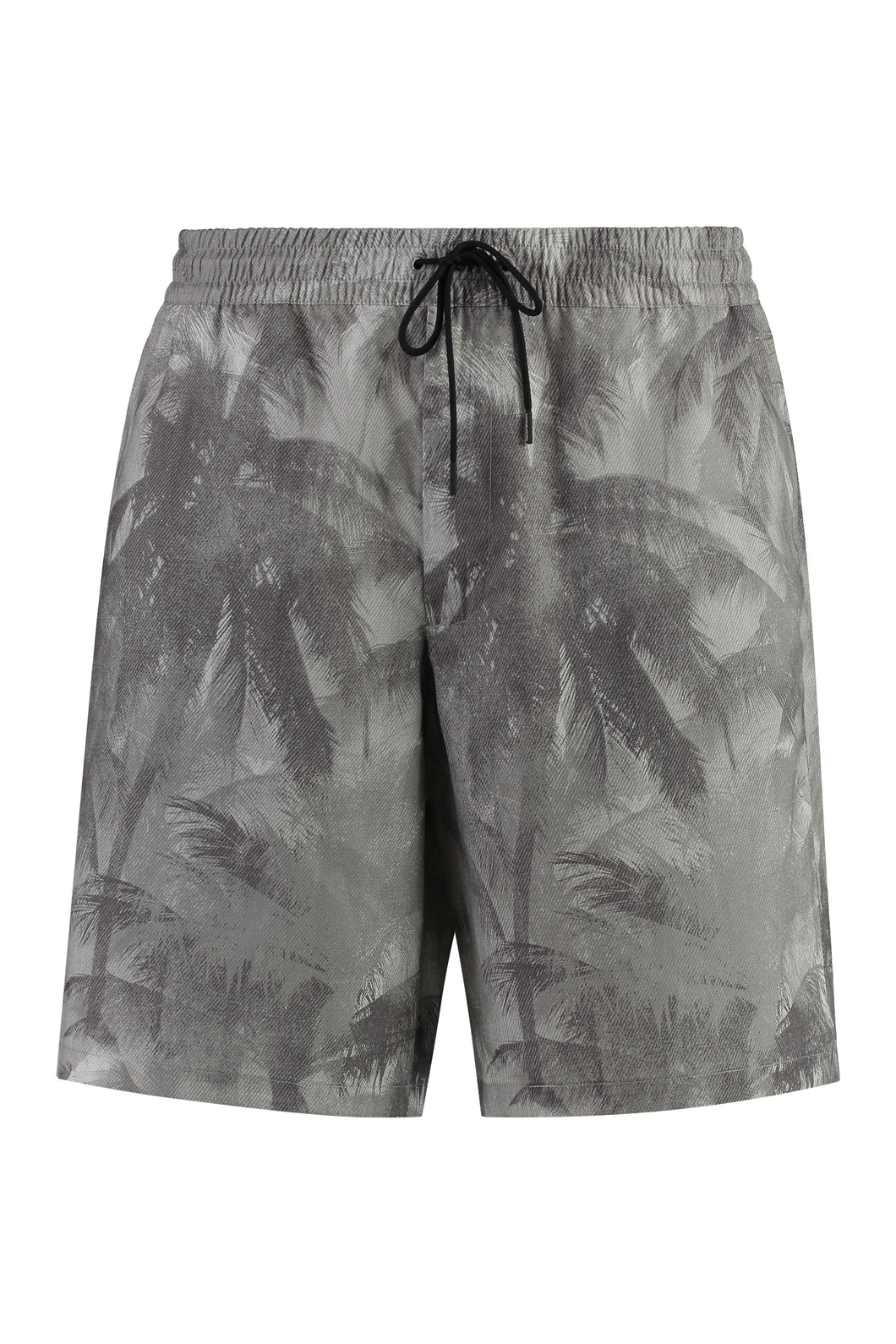 Printed cotton bermuda shorts